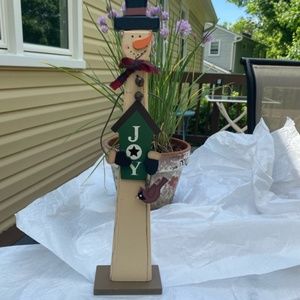 Joy Elongated Snowman